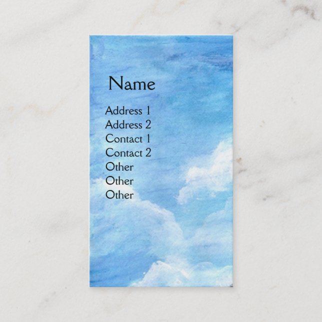 Gammal bondgård Chianti,Tuscany Ligcape/Blå himmel Visitkort (Framsida)