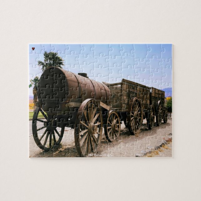 Gammal Borax-vagn Pussel (Horisontell)