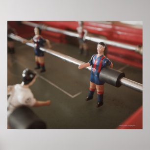 Gammal bordfotbollsspelare poster