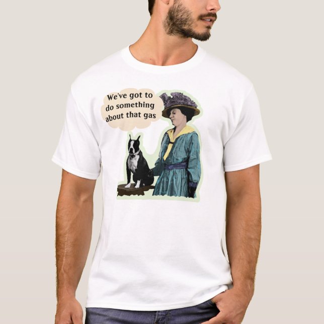 Gammal Boston Terrier T-shirt (Framsida)
