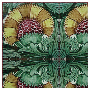 Gammal botanisk Victoriandesign för textilar Tyg