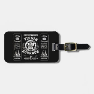 Gammal Bourbon etikett Bagagebricka