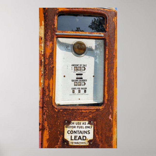 Gammal bränslepump poster (Framsidan)