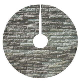 Gammal brickmur: Förstört Struktur Julgransmatta Borstad Polyester