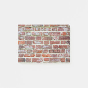 Gammal brickmur post-it block