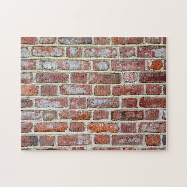 Gammal brickmur pussel (Horisontell)