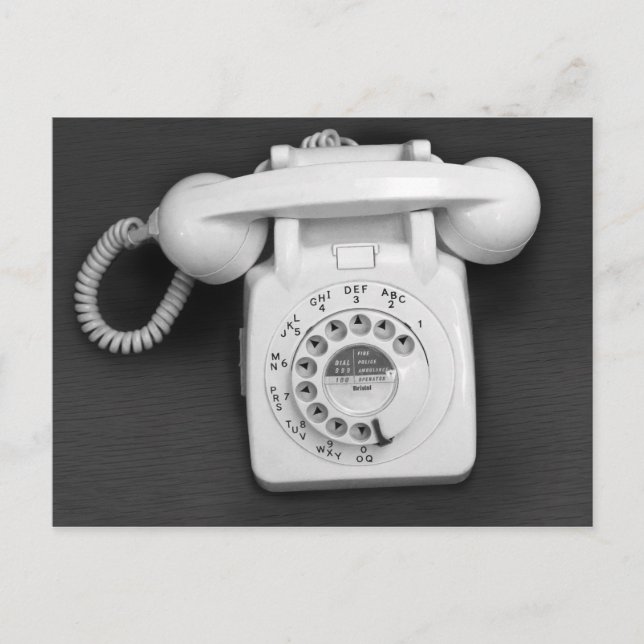 Gammal brittisk telefon vykort (Framsida)