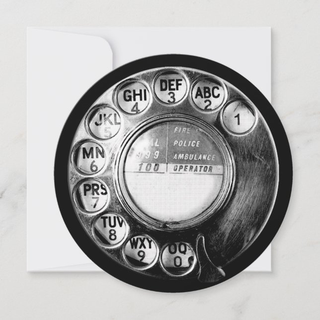 Gammal brittisk telefonnummerdesign (Framsida)
