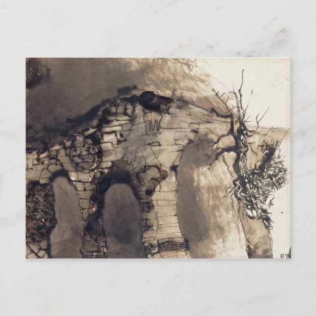 Gammal bro vykort (Framsida)