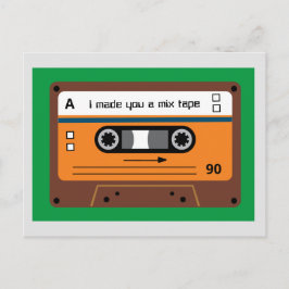 Gammal Brown Kassettrulle Hälsningar Vykort