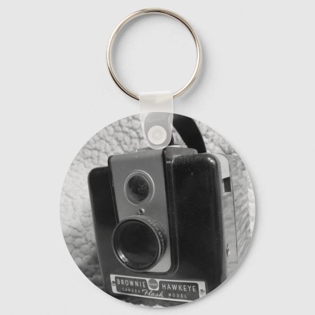 Gammal Brownie Hawkeye-kamera Nyckelring (Framsida)