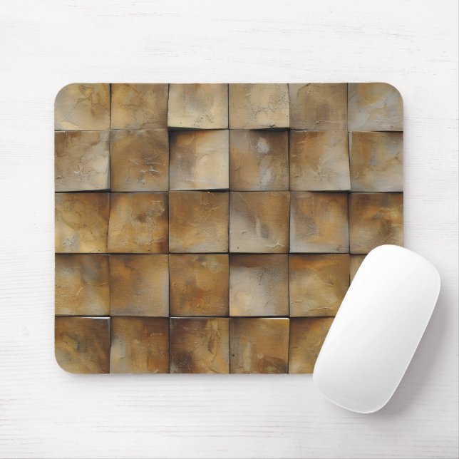 Gammal brun Tile Mönster Musmatta (Med mus)