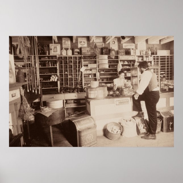 Gammal butik poster (Framsidan)