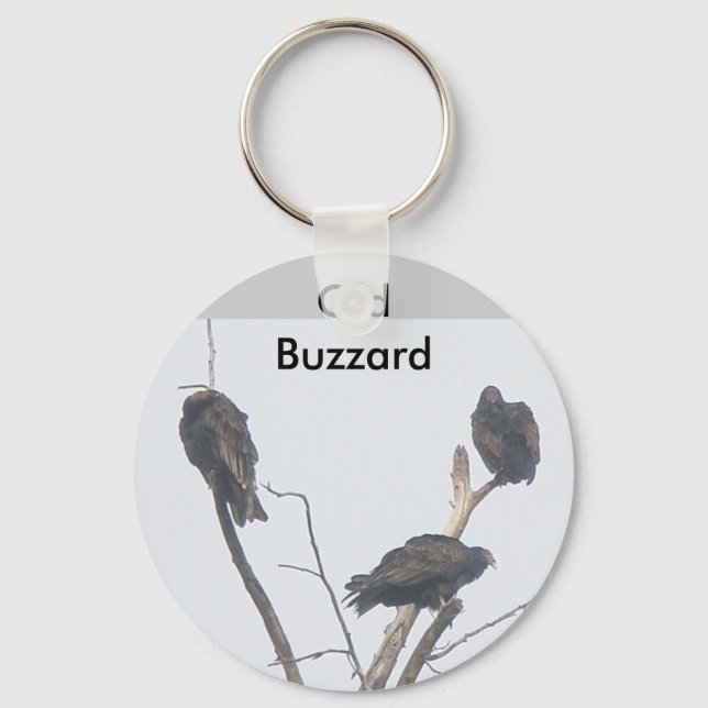 Gammal Buzzard-nyckelkedja Nyckelring (Framsida)