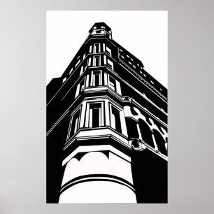 Gammal byggnad poster