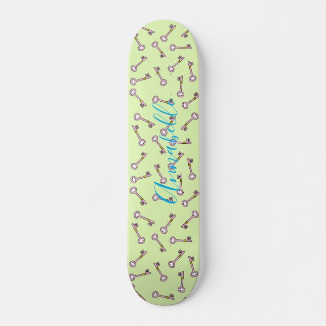 Gammal Castle Nyckel Skateboard (Framsida)
