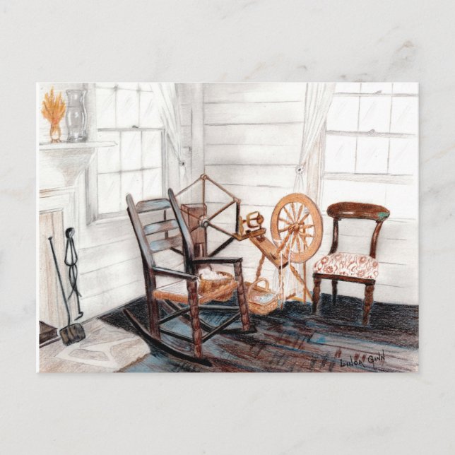 Gammal centrifugeringshjul vykort (Framsida)