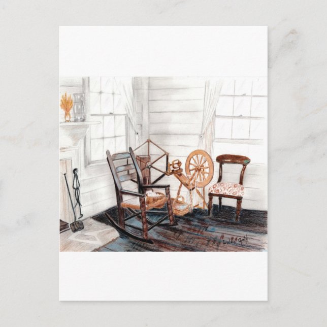 Gammal centrifugeringshjul vykort (Framsida)