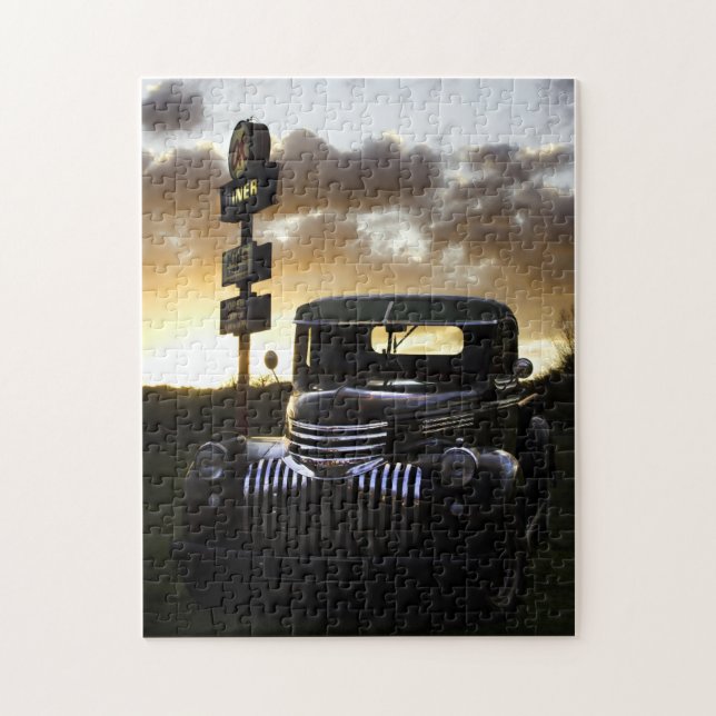 Gammal Chevy Lastbil Puzzle/Jigszawa Pussel (Vertikal)