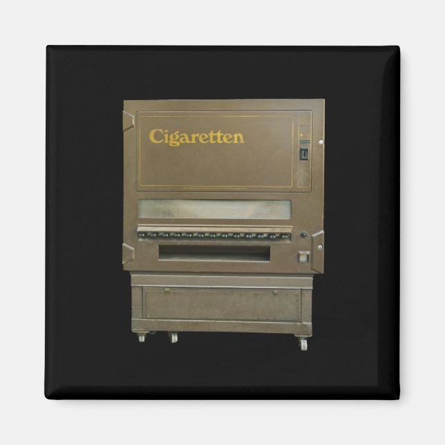 Gammal cigarettautomat magnet (Framsidan)