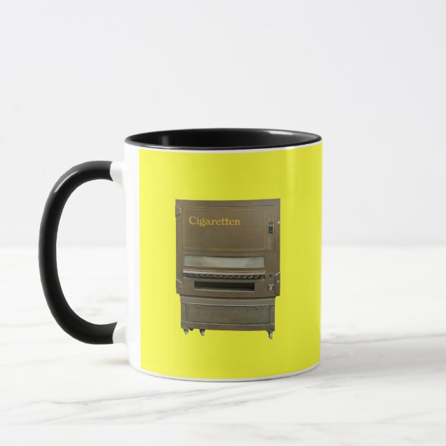 Gammal cigarettautomat mugg (Vänster)