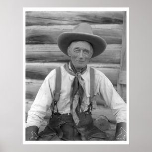 Gammal cowboy poster
