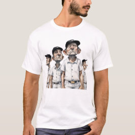 Gammal cricketspelare t shirt