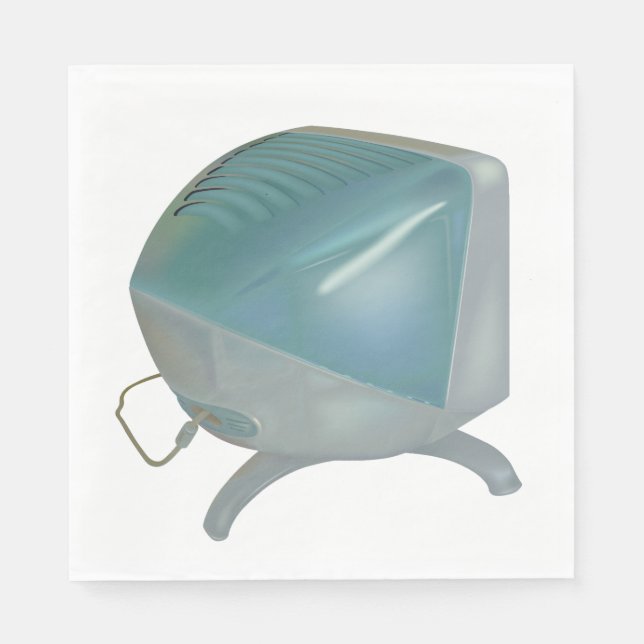 Gammal CRT-bildskärm Pappersservett (Framsidan)