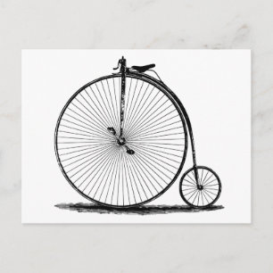 gammal cykel 1800-talets minsta Vintage Vykort