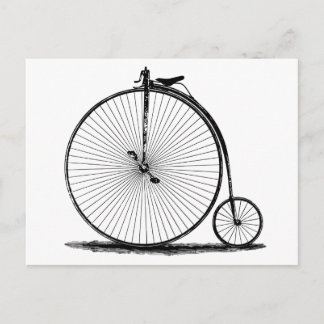 gammal cykel |1800-talets minsta Vintage Vykort