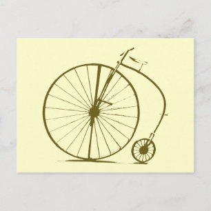 Gammal cykel/cykel vykort