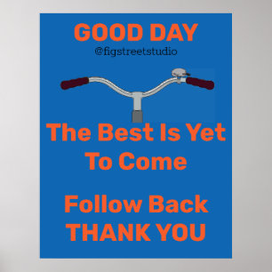 Gammal cykel, lägg till eller redigera text Poster