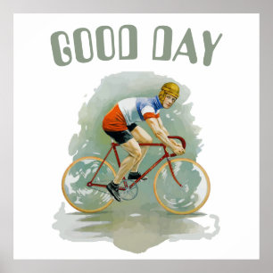 Gammal cykel, lägg till text Poster