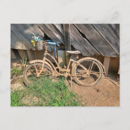 Gammal cykel vykort