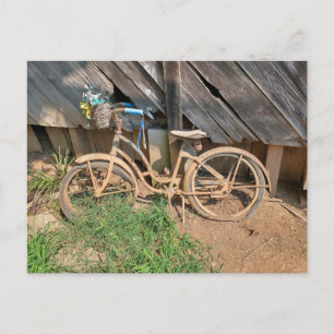 Gammal cykel vykort