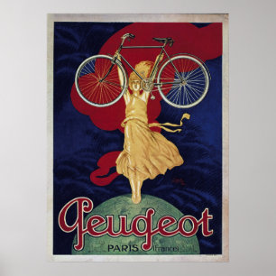 Gammal cykelaffisch poster