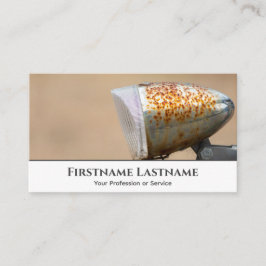 Gammal cykelklocka för Bicycle Repair Shops Visitkort