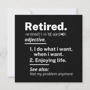gammal. definition lustig pension anteckningskort