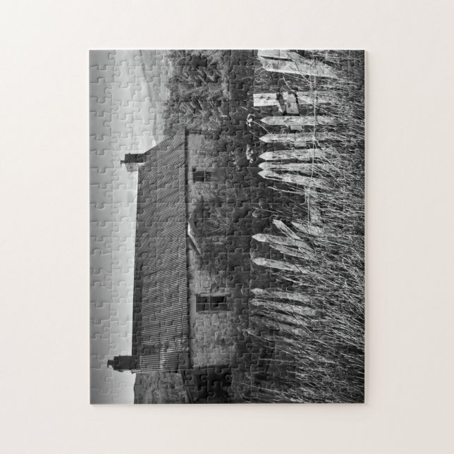 Gammal derelict cottage Puzzle Pussel (Vertikal)
