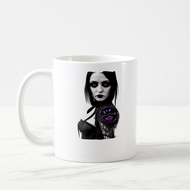 Gammal design för Halloween Kaffemugg (Vänster)