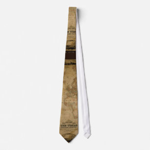 Gammal design för klassad World Map Classc Slips