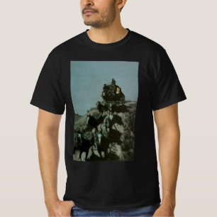Gammal diligens från slätterna av Remington Tee Shirt