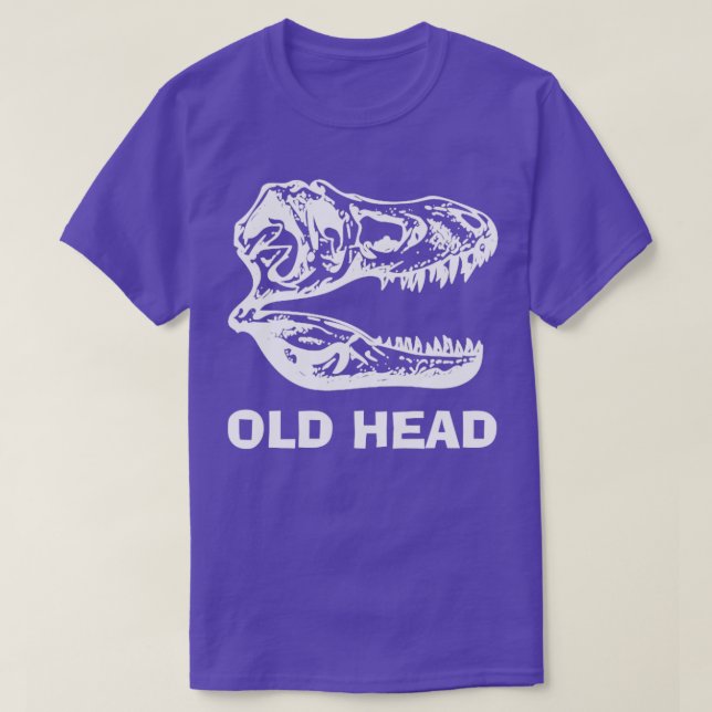 Gammal Dinosaur Skull T Shirt (Design framsida)