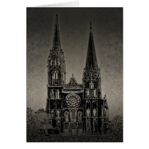 Gammal domkyrka hälsningskort