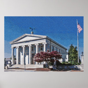 Gammal domstol av Huntsville, Alabama Poster