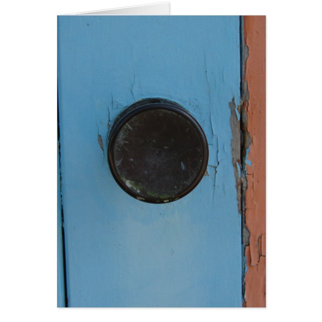 Gammal dörr hälsningskort (Framsidan)