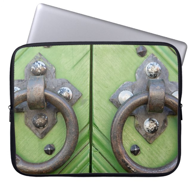 Gammal dörr laptop sleeve (Framsidan)