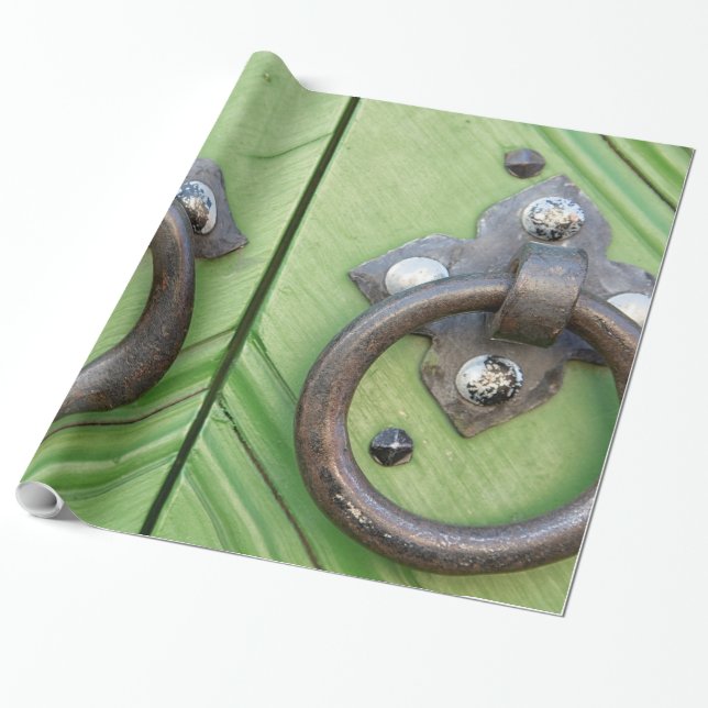Gammal dörr presentpapper (Utrullad)