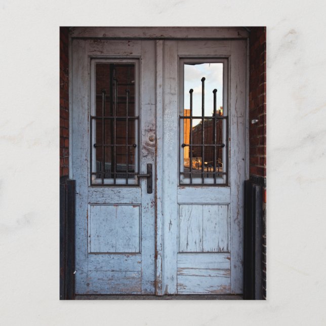 gammal dörr vykort (Framsida)