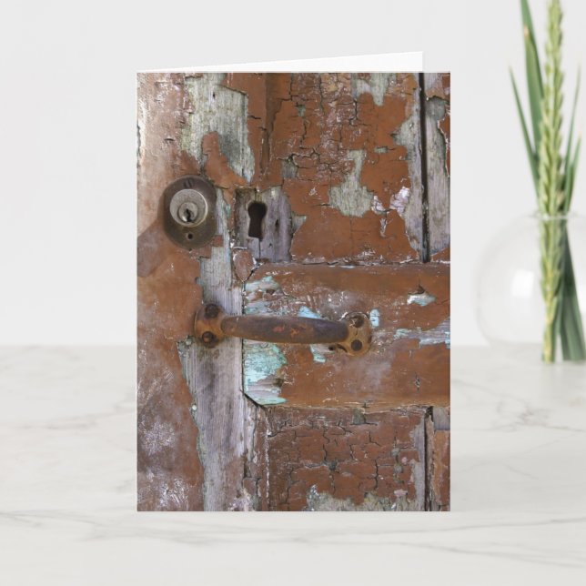 Gammal dörrdetalj kort (Framsida)